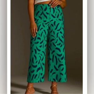 Maeve Colette Anthropologie Green Pants